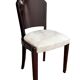 Table chair in rosewood and suede