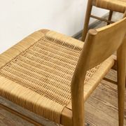 Mid century cherry wood dining chairs by Georg Leowald for Wilkhahn, Set of 4, Germany,1950s