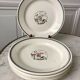 Set of 6 flat plates salins model "april" years 30-40