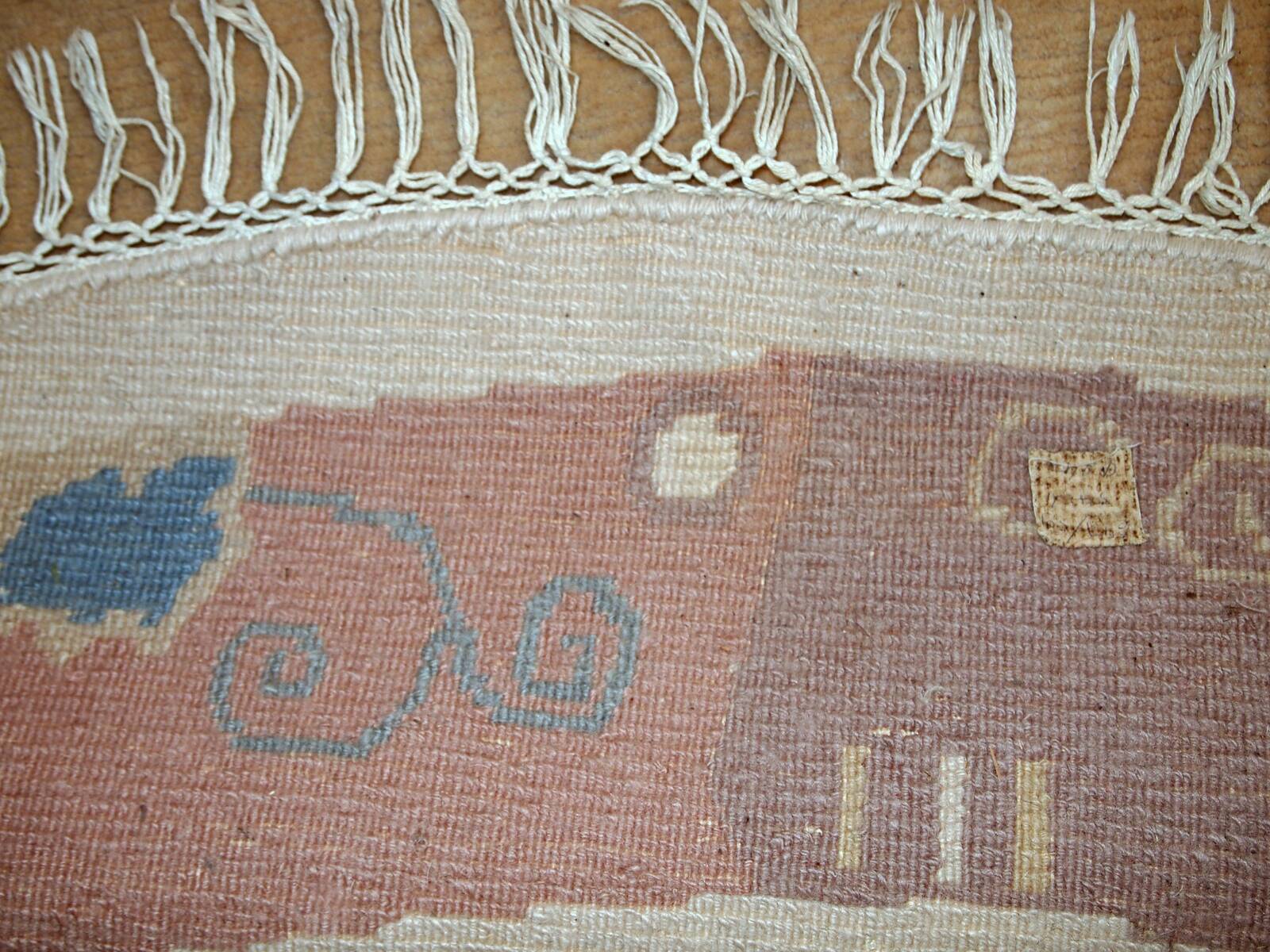 Tapis Vintage Khaden Tibétain en Laine, Années 1970, Épais et Élégant