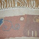 Tapis Vintage Khaden Tibétain en Laine, Années 1970, Épais et Élégant