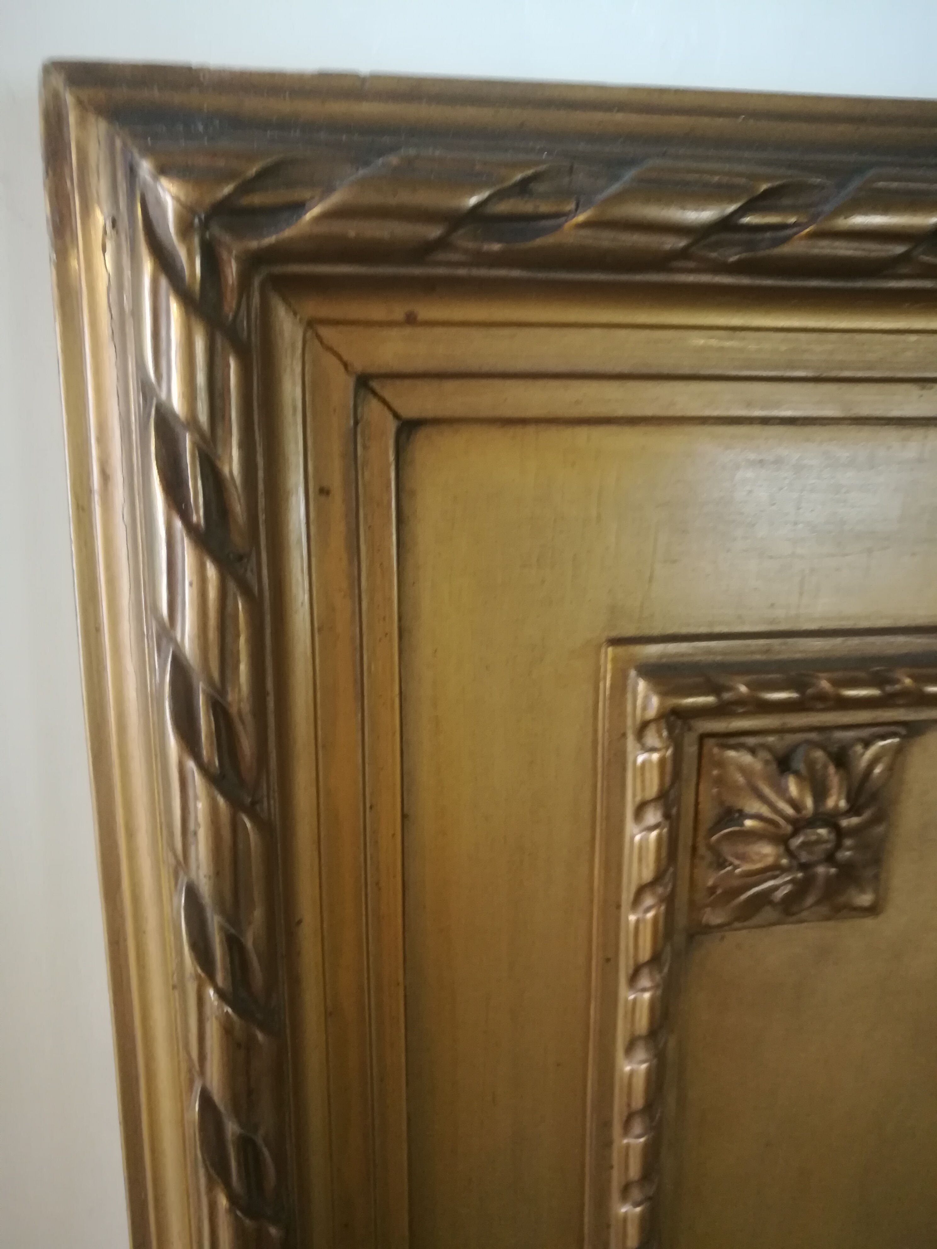 Louis XVI style mirror trumeau with angels 89x172cm