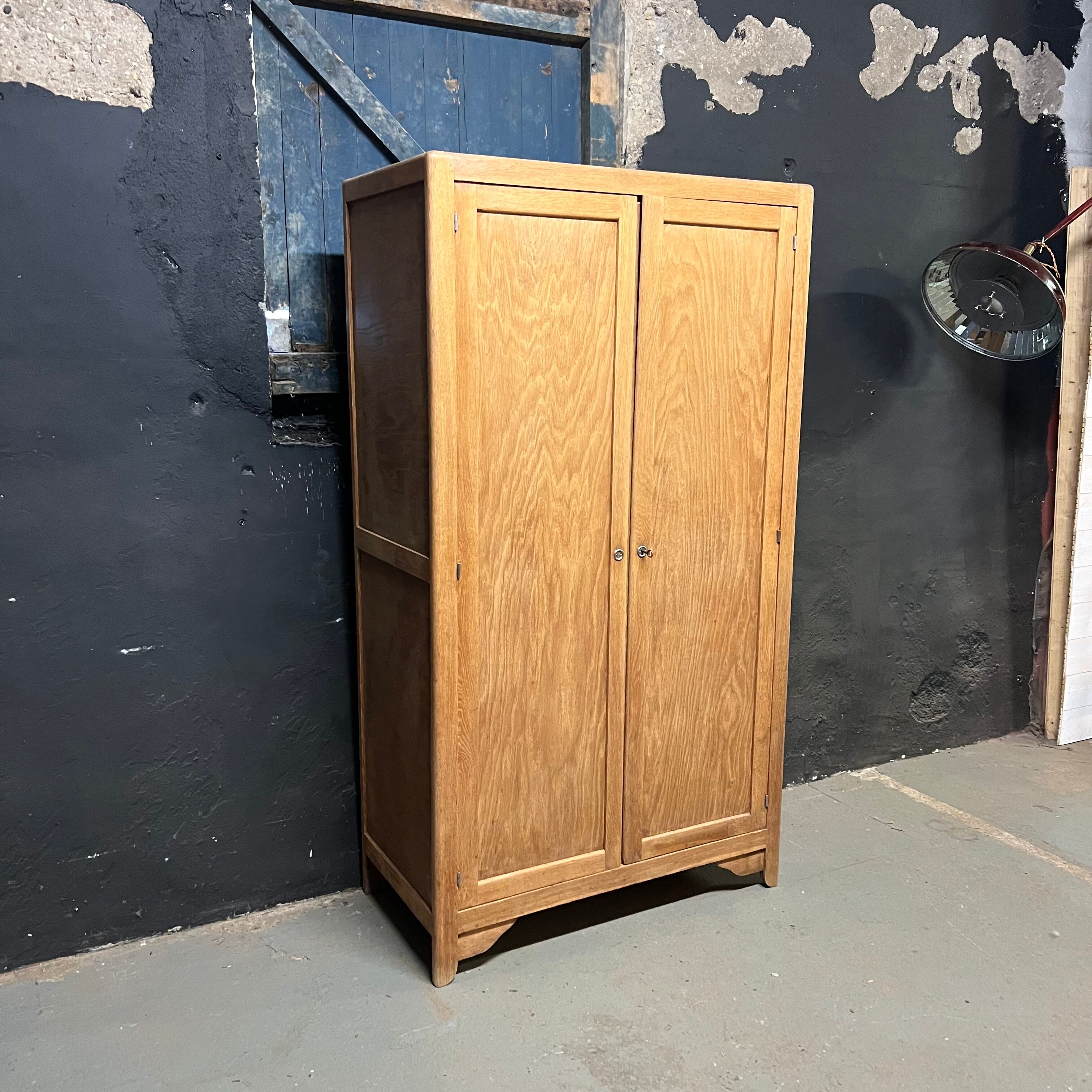 Raw vintage oak cabinet