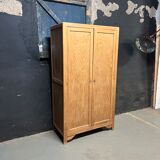 Raw vintage oak cabinet