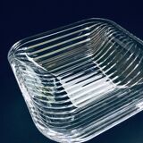 XL Mid-Century Czech Modern Crystal Art Glass Bowl, 1960s