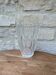 Old chiseled glass vase h16cm