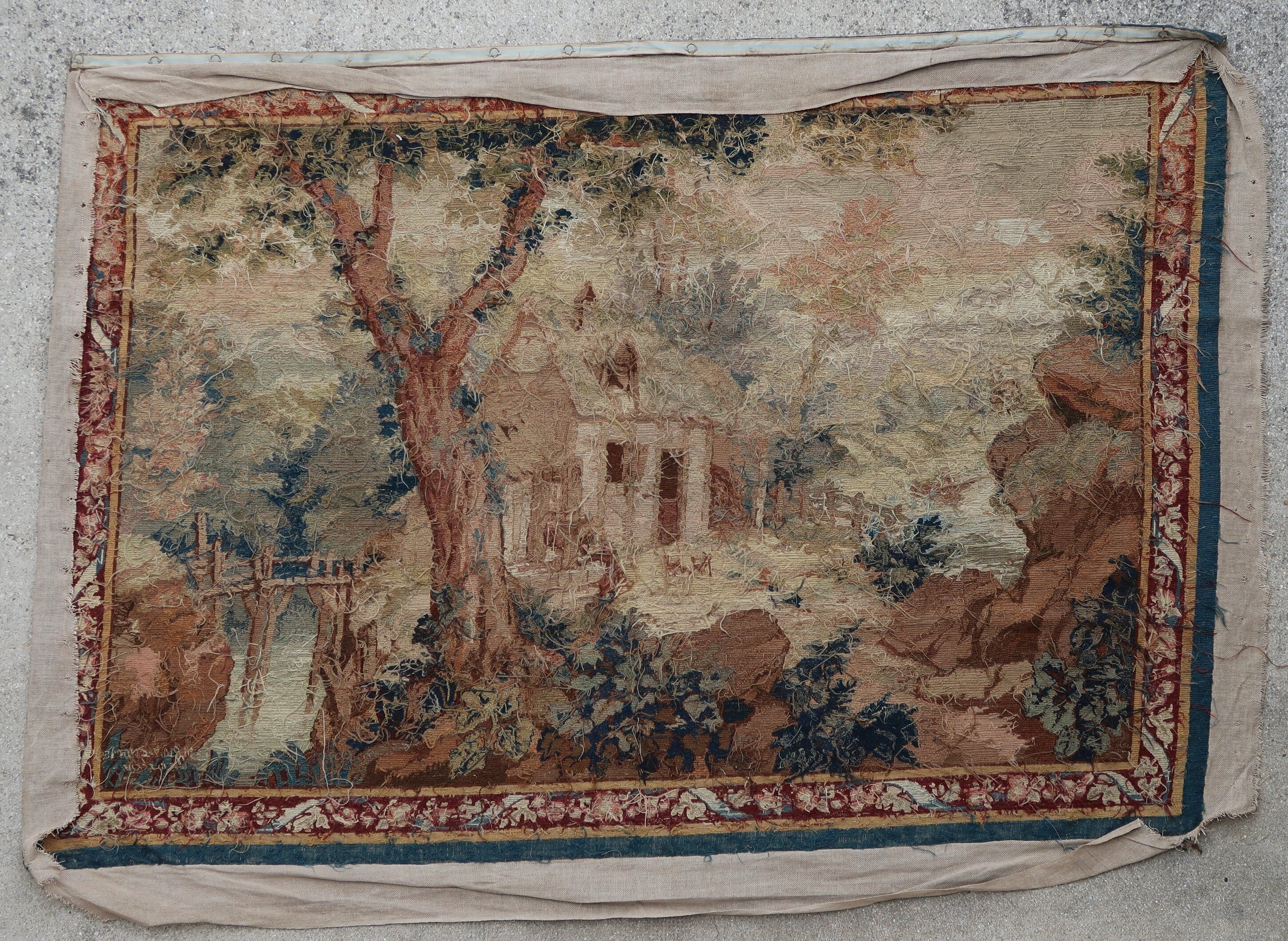 French needlepoint tapestry 1900