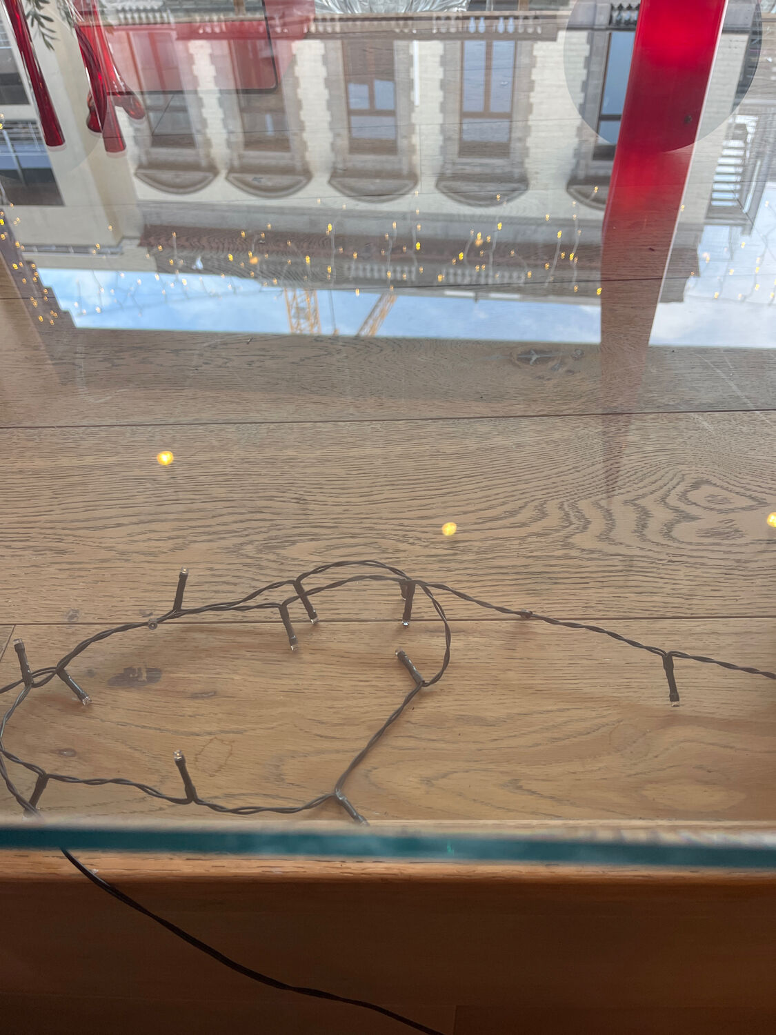 Gae Aulenti coffee table for Fontana Arte, transparent glass top with black cast iron supports, 1980s.