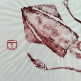 Gyotaku of a small squid