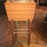 4 folding stools with storage support