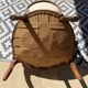 Antique Louis XV cabriolet armchair - carved wood - floral fabric