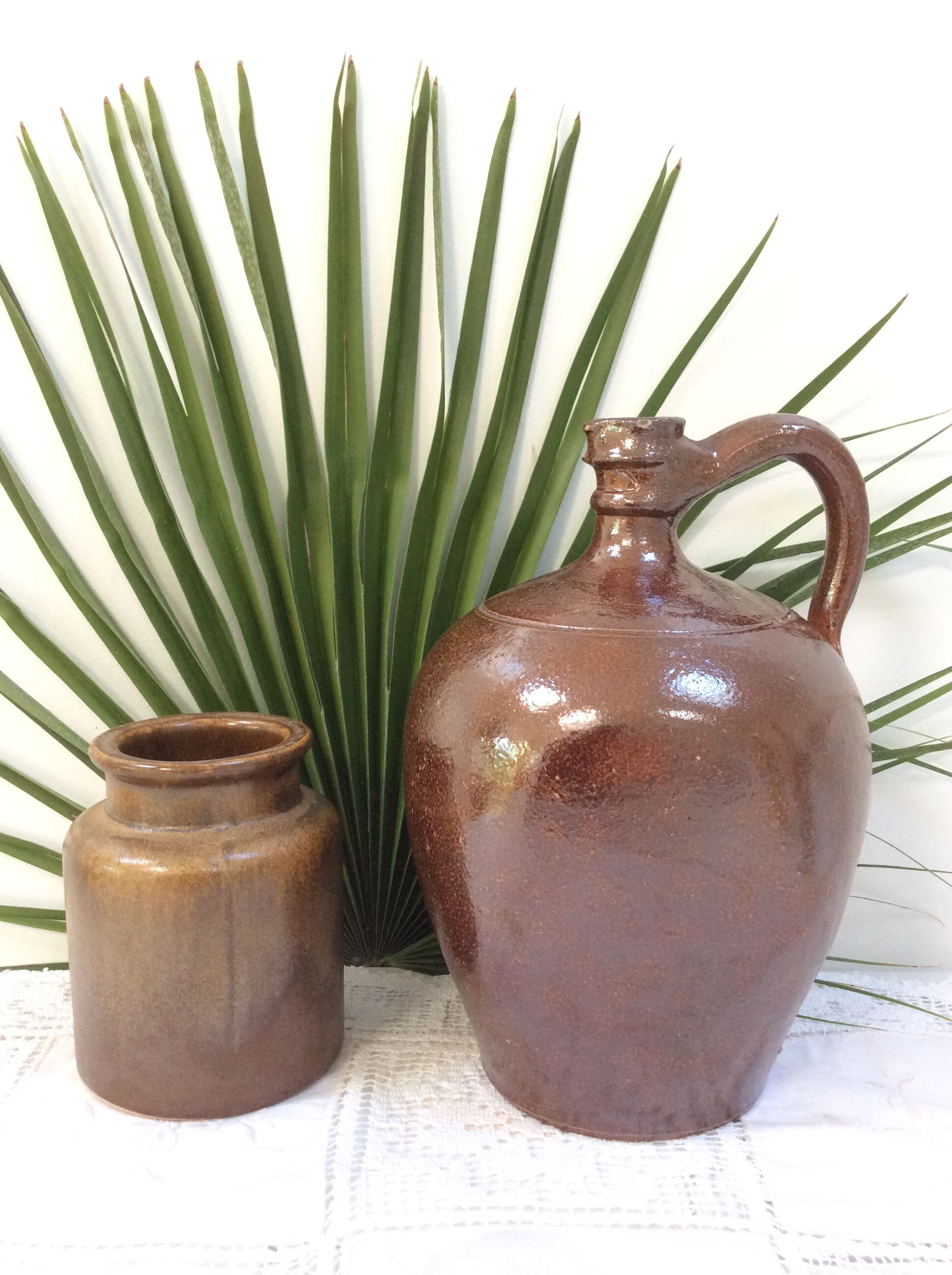 Old potty in glazed stoneware