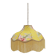 Suspension vintage florale imprimée avec franges