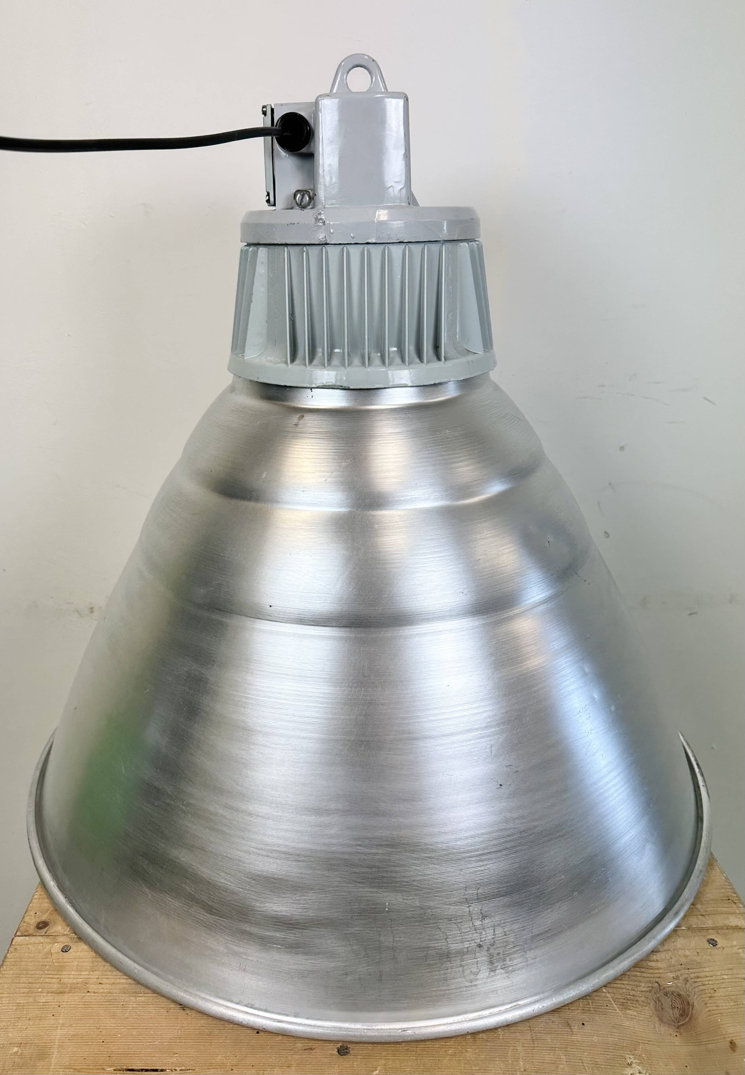 Large Industrial Aluminium Pendant Light from Elektrosvit, 1960s