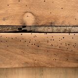 Parisian buffet glazed raw wood