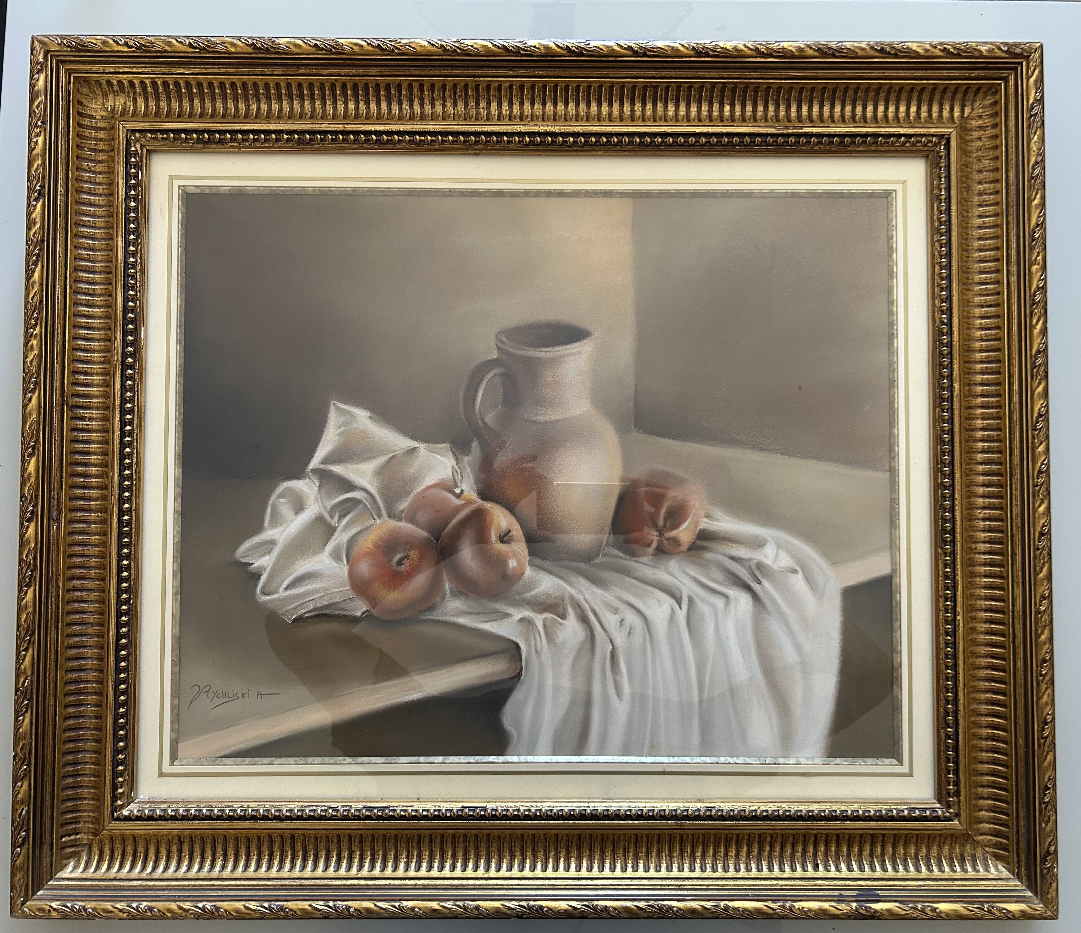 magnificent pastel well framed and in perfect condition