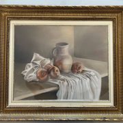 magnificent pastel well framed and in perfect condition