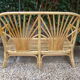 Old rattan sofa