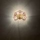 Set of 2 Crystal Glass Peacock Wall Lamps by Palwa