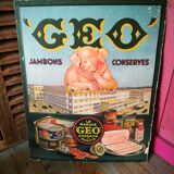 Advertising poster cannery - charcuterie Geo