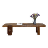 Primitive solid wood coffee table.