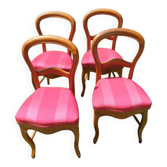 4 Louis Philippe upholstered chairs