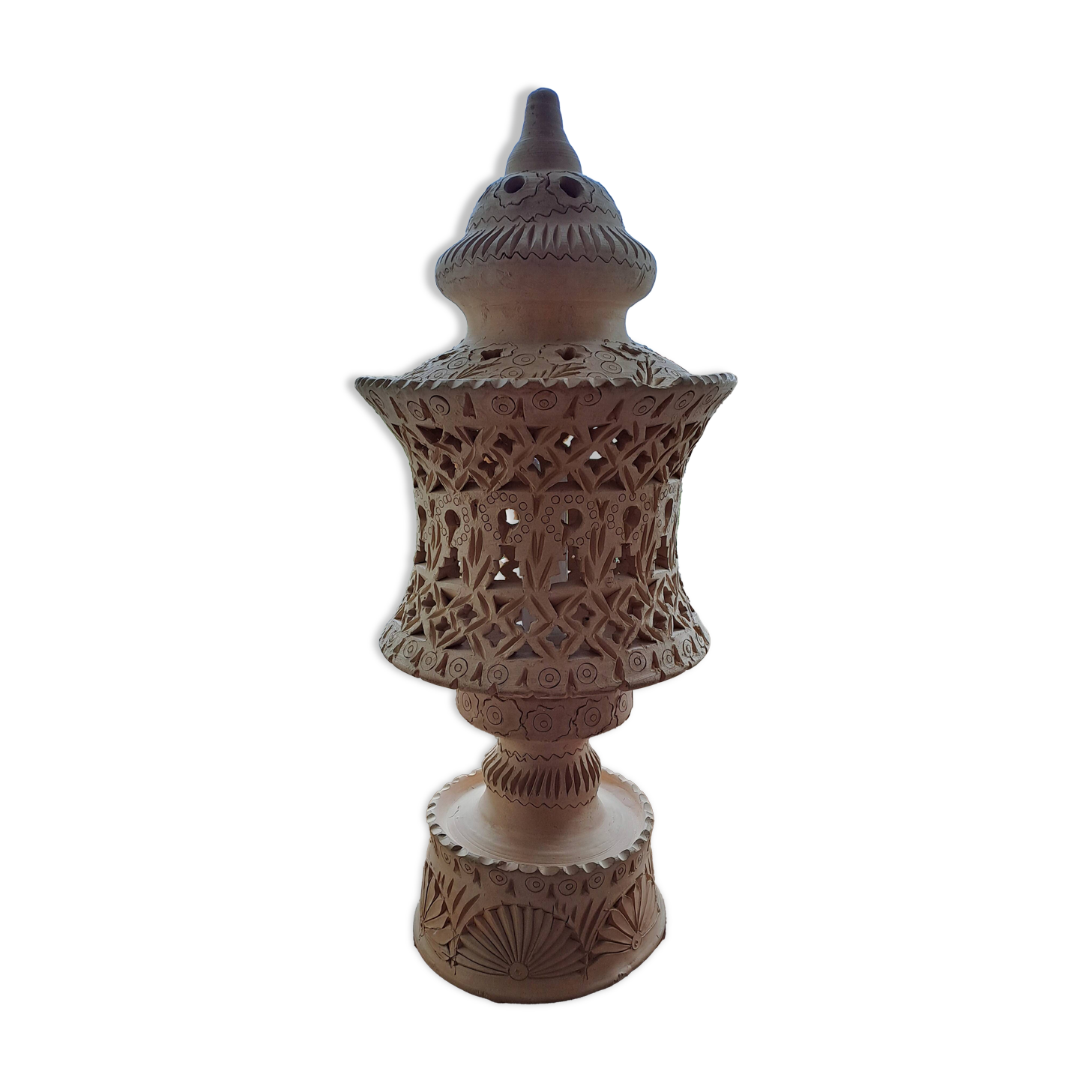 terracotta lamp