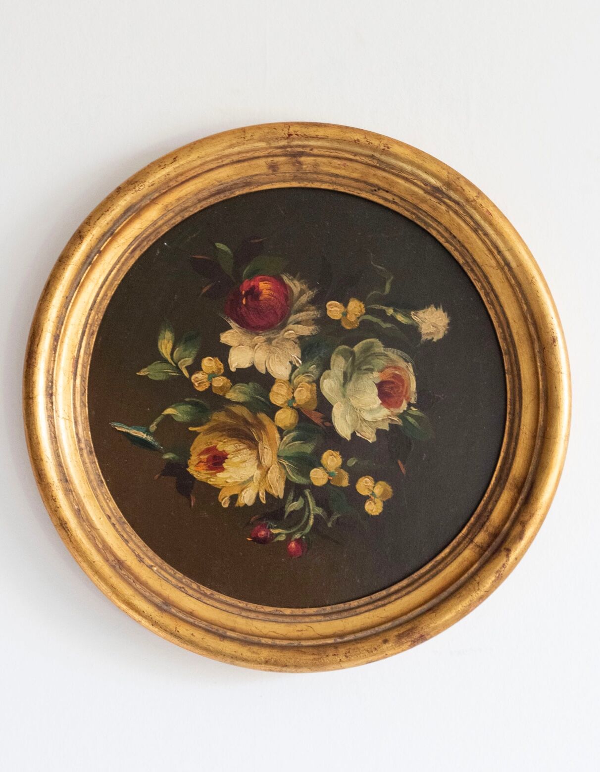 Lot de 3 tableaux bouquet de fleurs