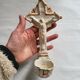 Old Faience Baptismal Font Cross Jesus Christ JHS