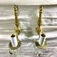 Pair of 1-light bronze sconces and Louis XV style stamps