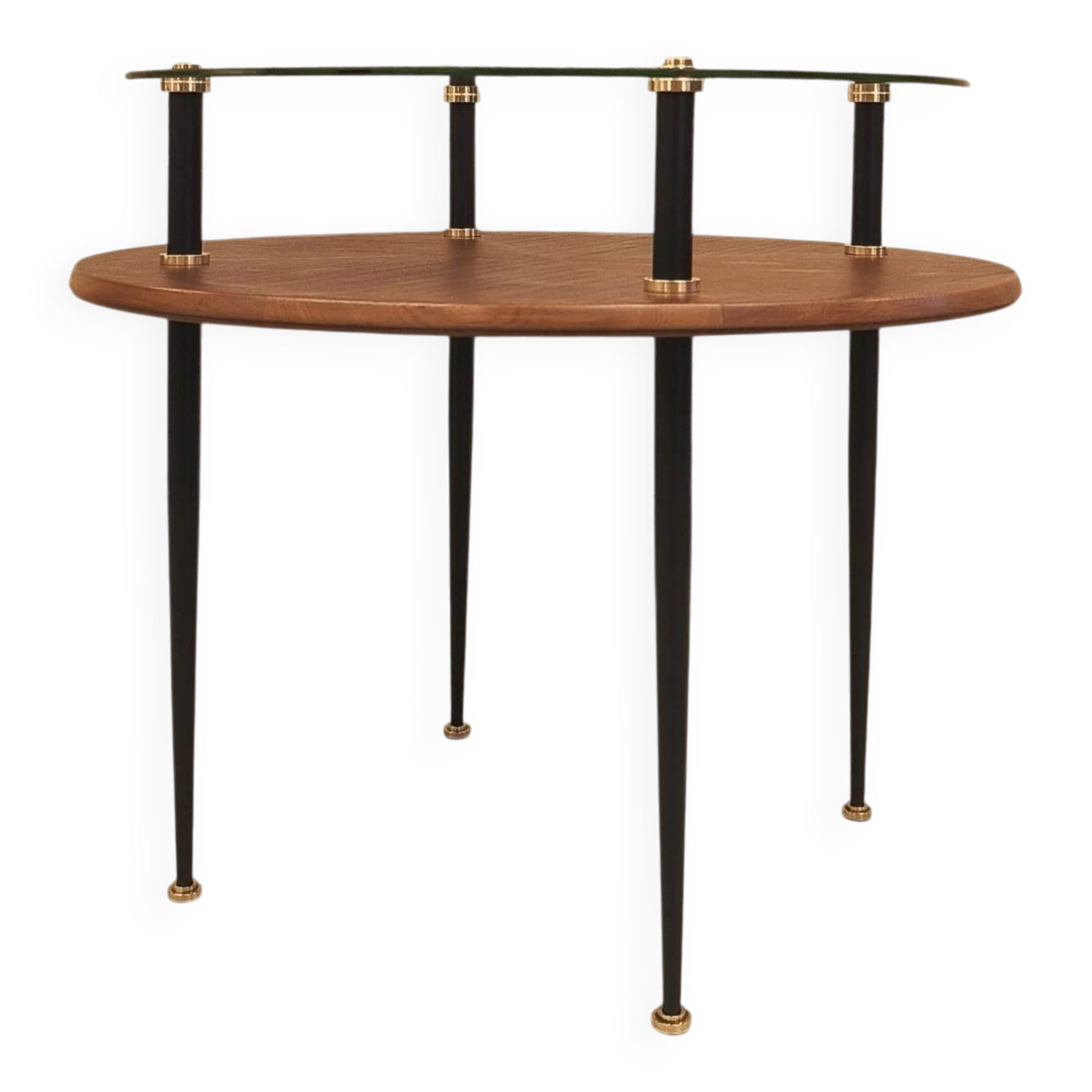 Two-tier side table, Italian work, 1950.