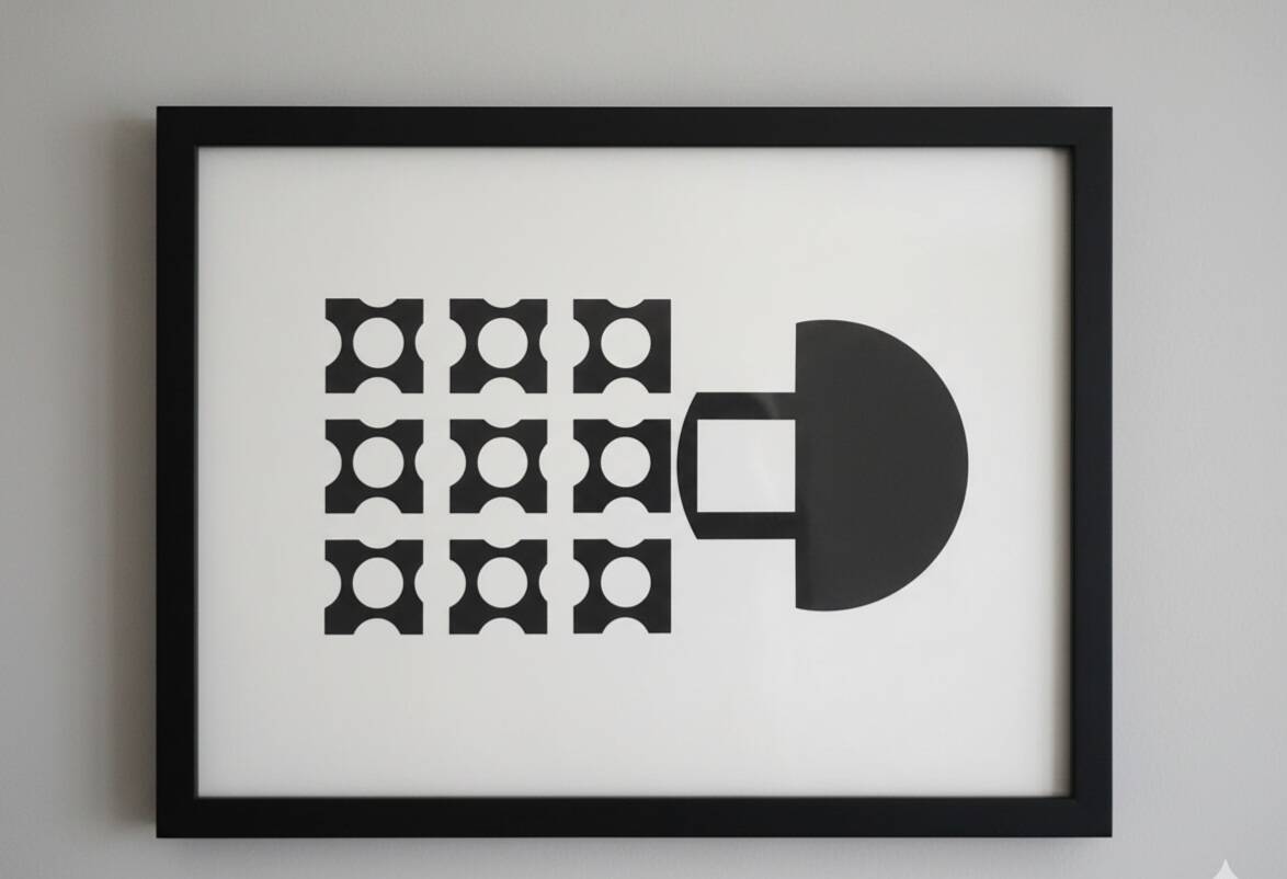 Victor Vasarely after a copscular work