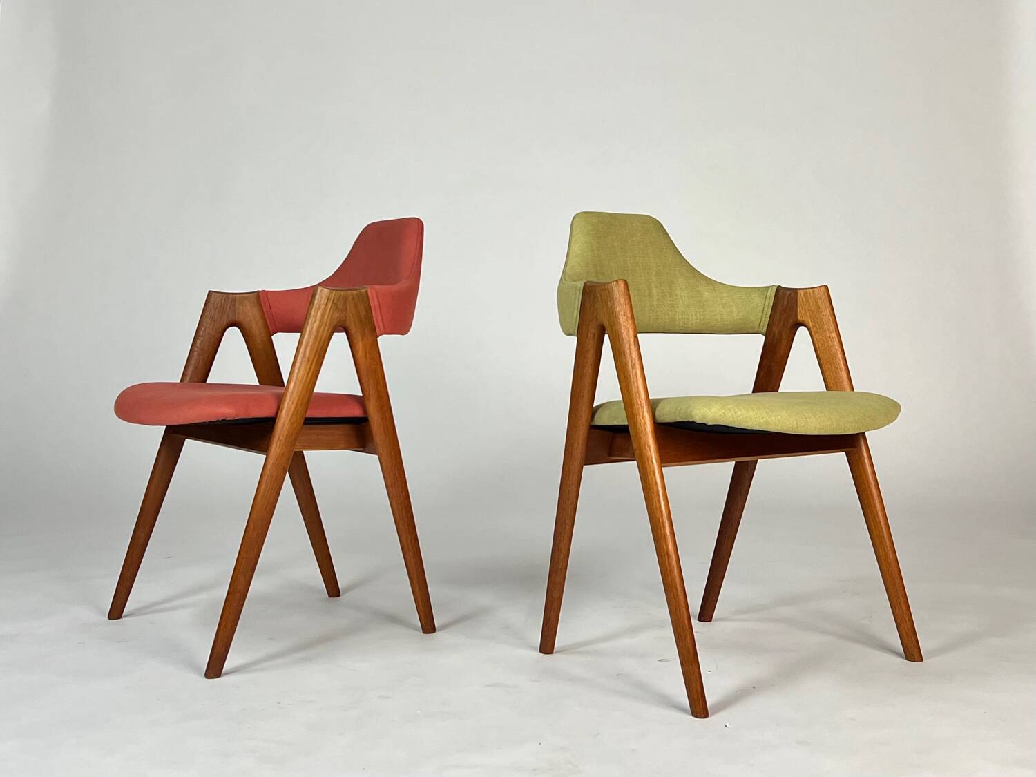 Set of two Vintage Danish Teak Compass chairs by Kai Kristiansen