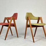 Set of two Vintage Danish Teak Compass chairs by Kai Kristiansen
