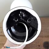 Hand and opaline globe wall light