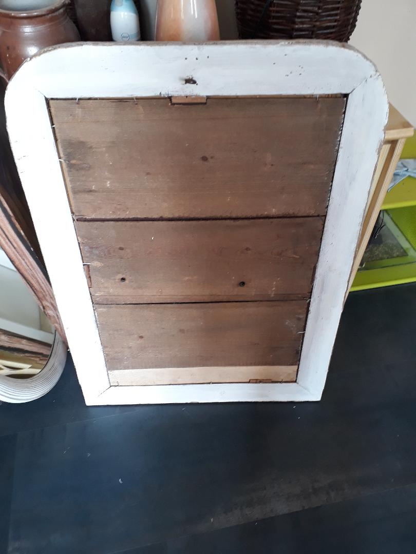 Mirror Louis Philippe white and gold 90 x 65cm