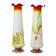 Pair of blown glass Murano collared vases