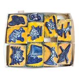 Box of 10 school stamps - sports