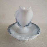 Service terre de fer Onnaing, assiettes, saladier et saucière