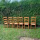 6 oak farmhouse chairs