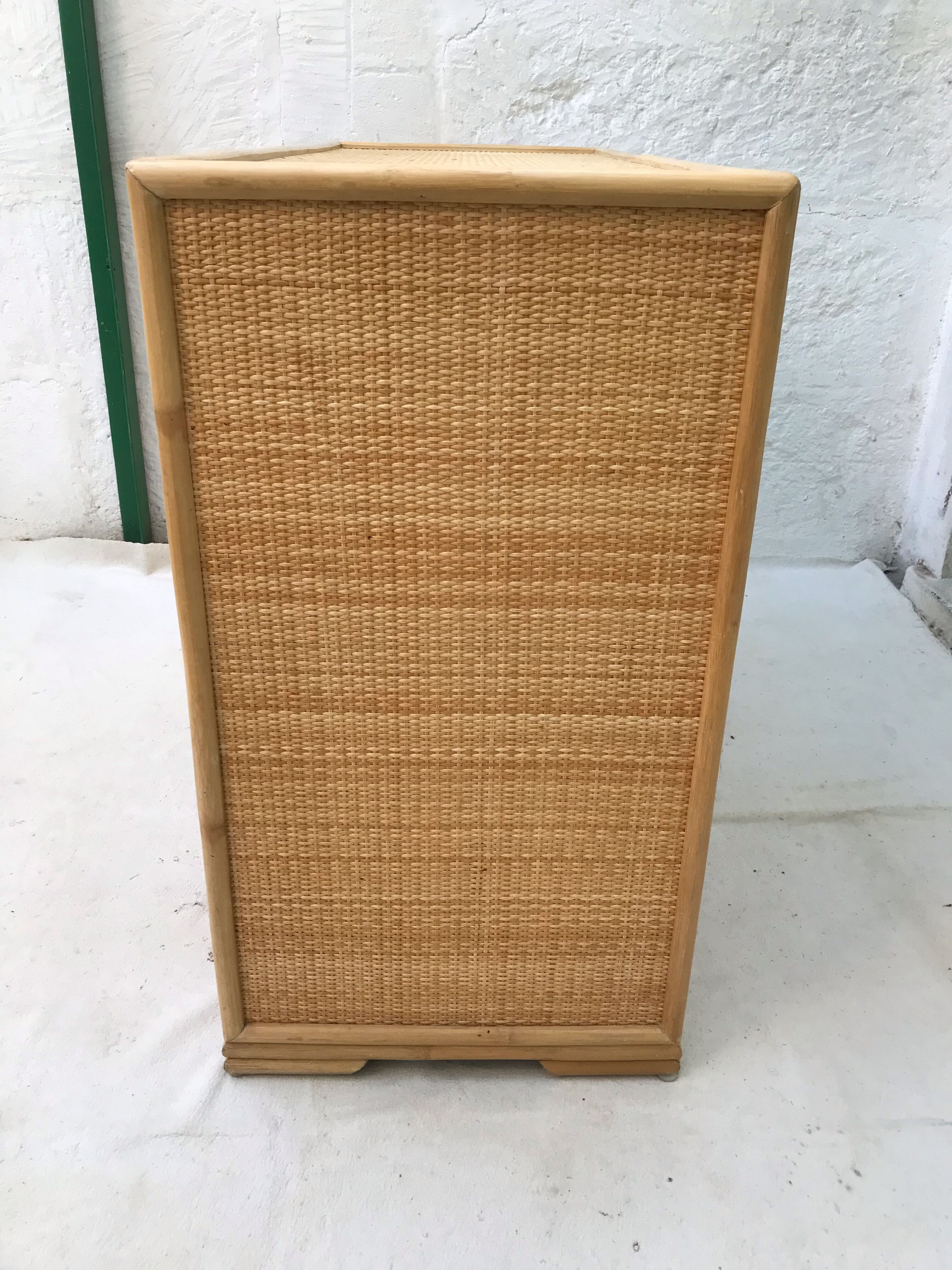Vintage rattan sideboard