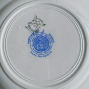 Lot 6 assiettes dessert porcelaine Moulin des Loups