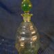 Carafe à liqueur en verre jaune