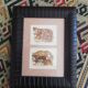 Reproductions vintage images epinal tigers, panthers under frame