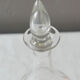 Vintage glass sweet decanter for a chic and modern oval shaped decoration