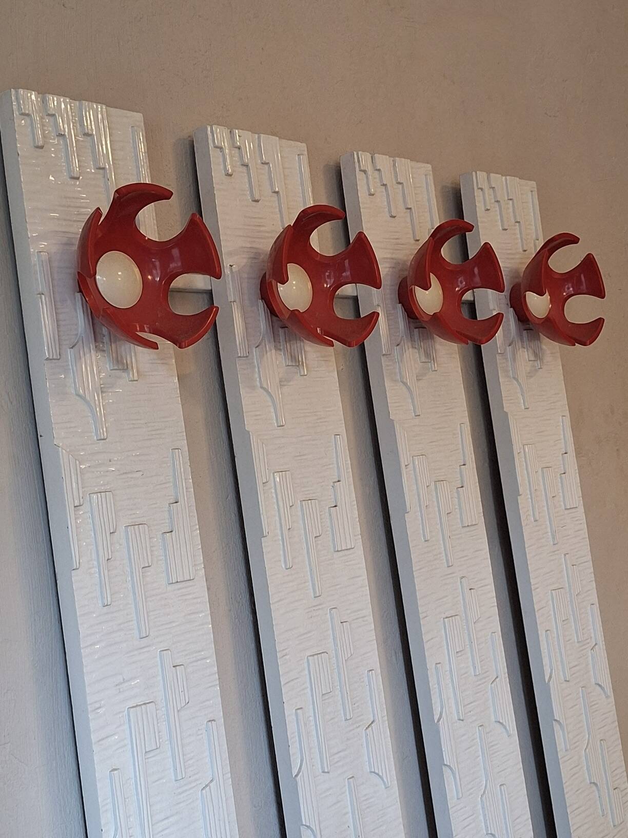 Schönbuch mid century wall mount coat and hat rack, 1970s