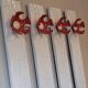 Schönbuch mid century wall mount coat and hat rack, 1970s