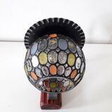 Retro wall light - Globe colored cloisonné glasses. - 1950-60