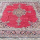 Tapis d'orient ancien fait main persan kachan 350 x 270cm