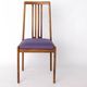 Set of 8 Vintage Chairs by Lübke – 1960s-70s Beech Wood & Violet Textile